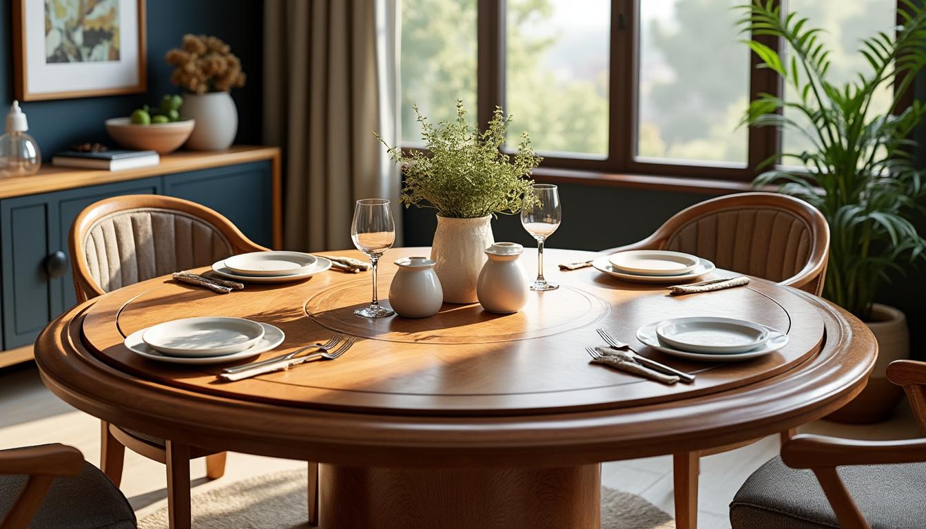 découvrez comment la table ronde extensible magique transforme votre espace : une solution astucieuse pour gagner de la place et partager des moments conviviaux en famille ou entre amis.